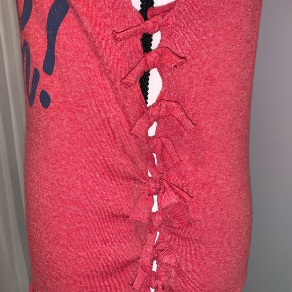 ANTI SOCIAL Not Today Satan distressed ripped T-Shirt women’s size medium - Picture 2 of 8